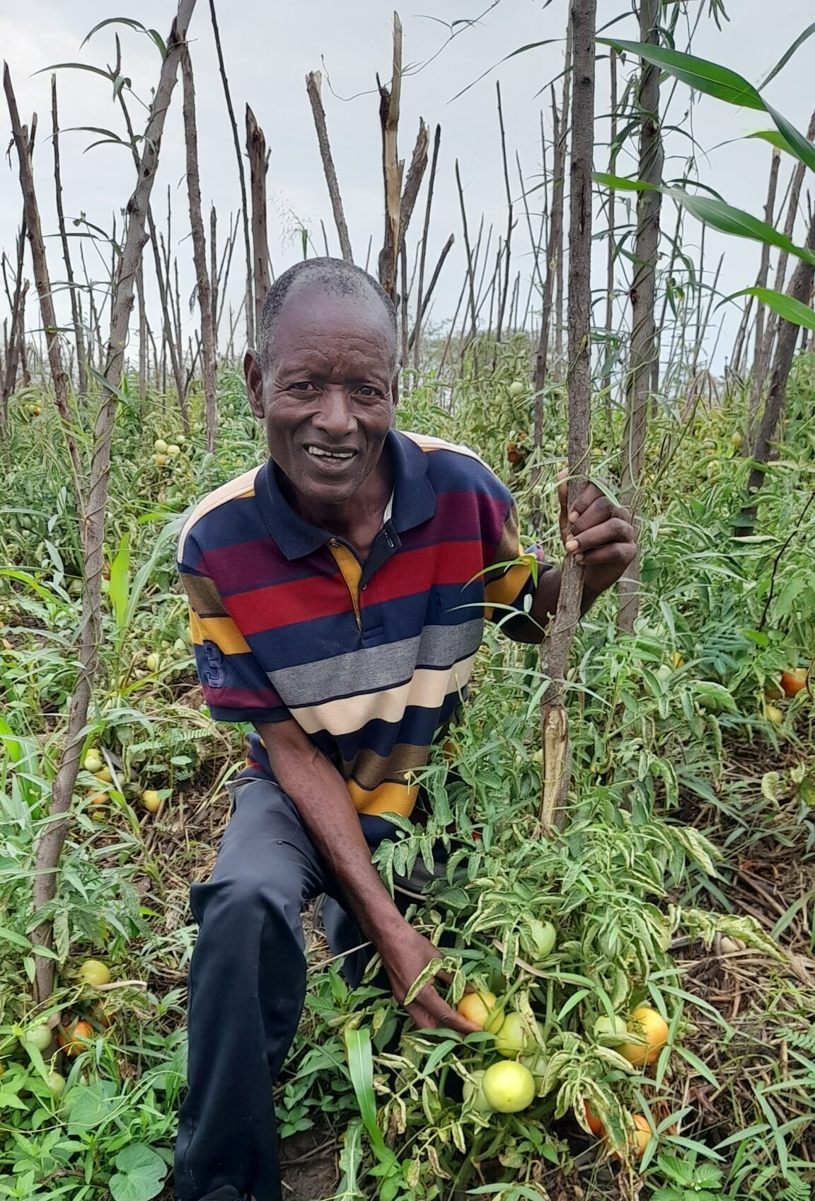 Patrick Sitali, 67 anni, agricoltore