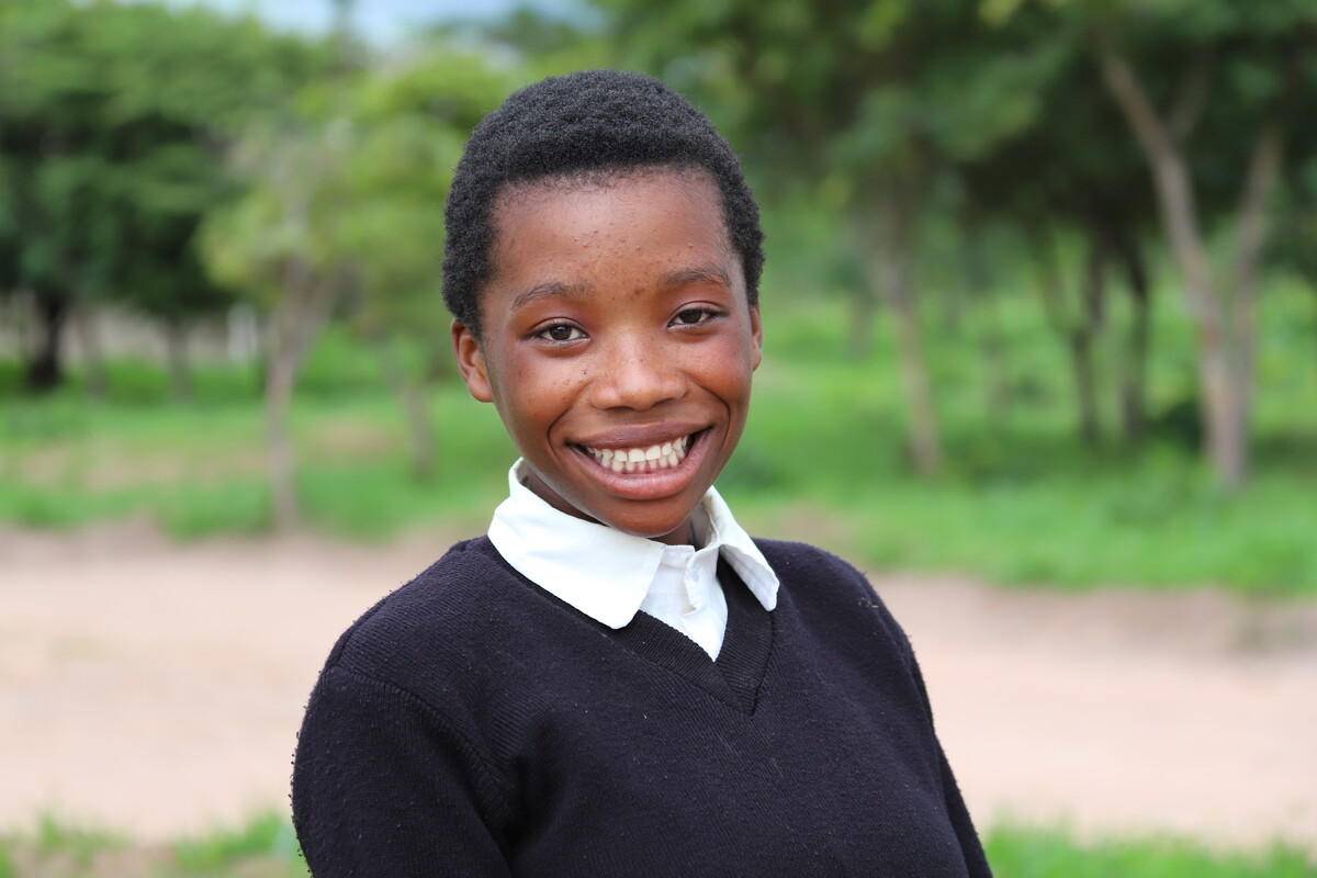 Gillian,16 anni, studentessa della Vyamba Primary School